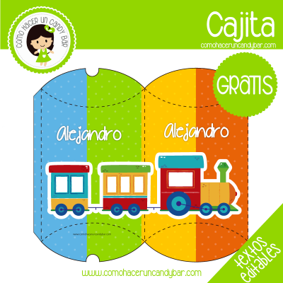 Blog De Imprimibles Gratis Para Tu Fiesta Tren Cajita Para Imprimir