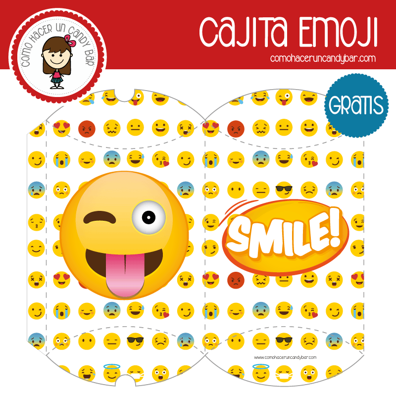 imprimible caja emoji para descargar gratis