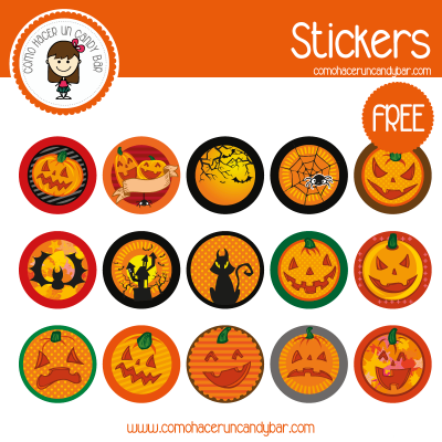Blog de imprimibles gratis para tu fiesta - Halloween: Stickers para ...