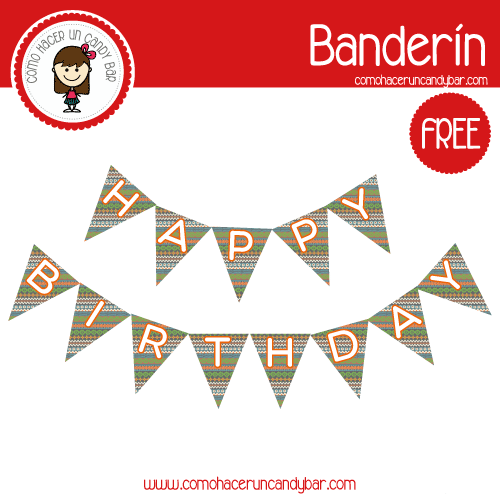 Blog de imprimibles gratis para tu fiesta - Cumpleaños: Banderines para  imprimir
