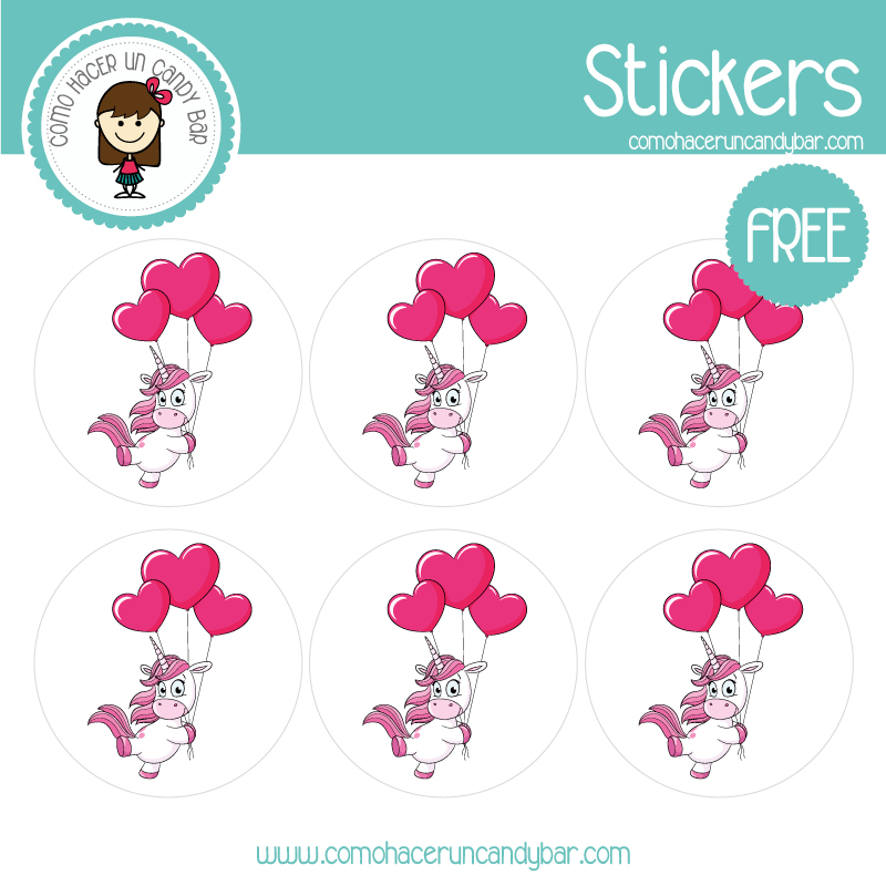 stickers de unicornio 9 para descargar gratis