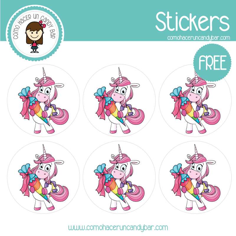 stickers de unicornio 5 para descargar gratis