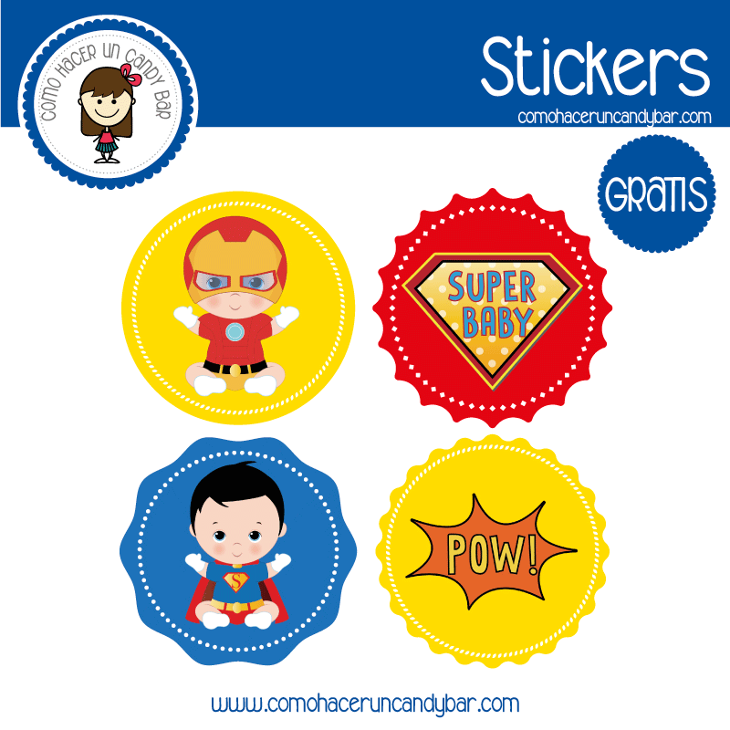 Stickers para descargar gratis de heroes baby