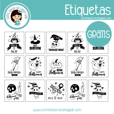 Blog de imprimibles gratis para tu fiesta - Halloween: Etiquetas para ...