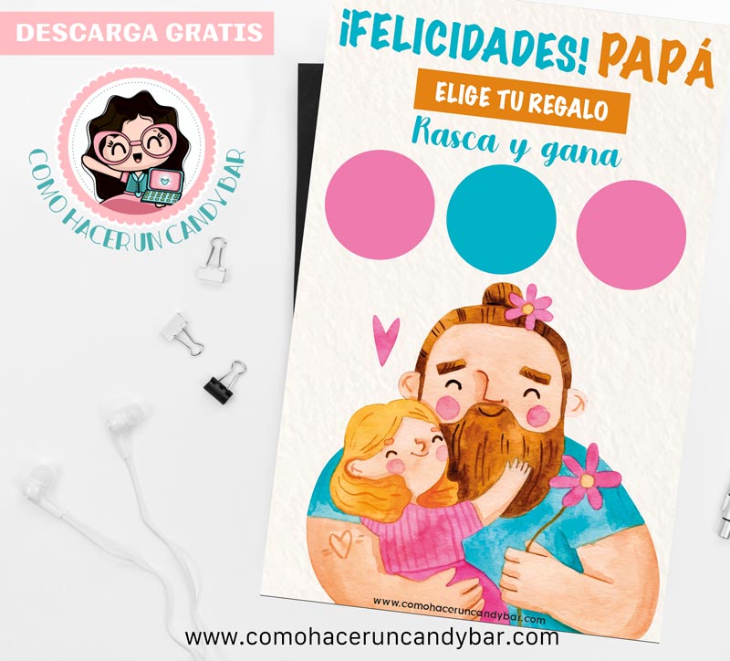 Blog de imprimibles gratis para tu fiesta - Rasca y gana regalo día del ...