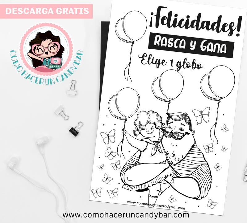 Tarjeta para descargar del día del padre