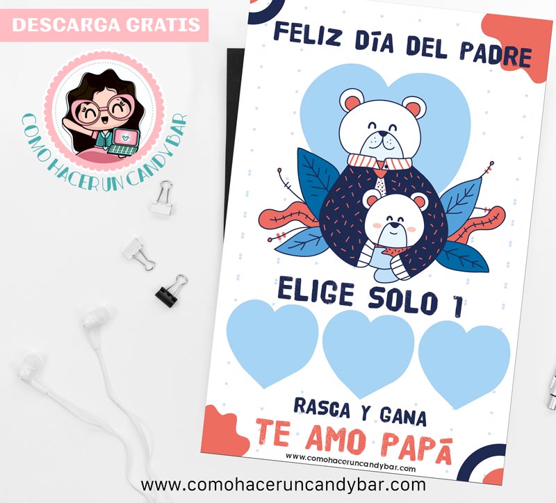 Tarjeta para descargar del día del padre