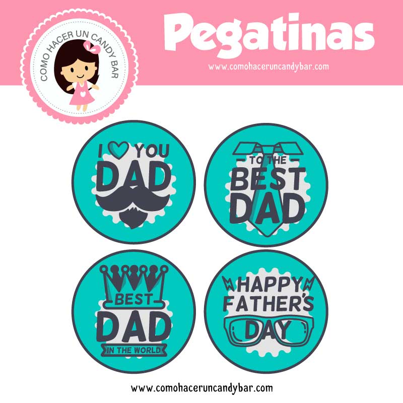 etiquetas para descargar del día del padre